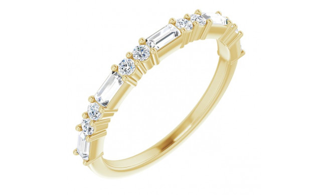 14K Yellow 5/8 CTW Diamond Anniversary Band - 123092618P