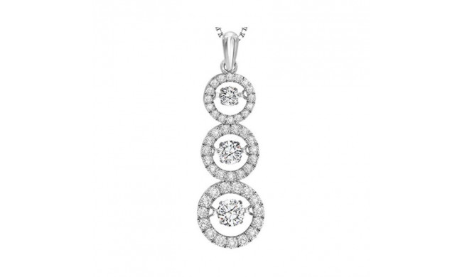 Gems One 14KT White Gold & Diamond Rhythm Of Love Neckwear Pendant  - 2-1/4 ctw - ROL1095-4WC