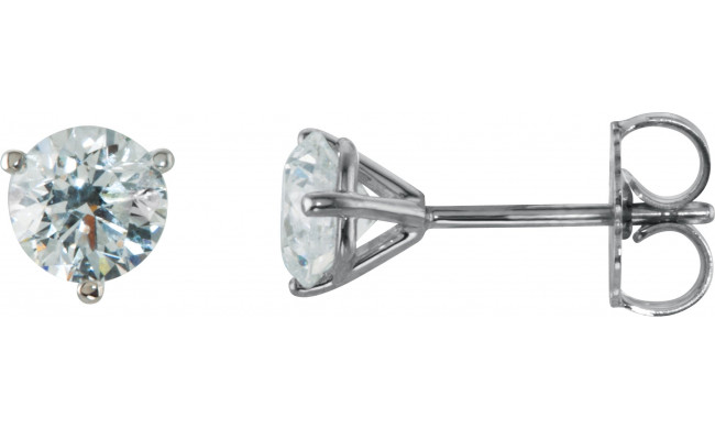 14K White 1 CTW Diamond Stud Earrings - 6623360096P