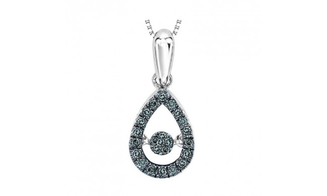 Gems One 14KT White Gold & Diamond Rhythm Of Love Neckwear Pendant  - 1/5 ctw - ROL1023-4WCBL