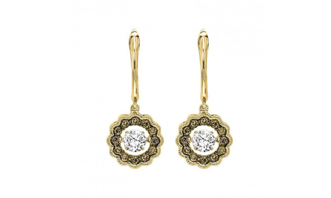 Gems One 14KT Yellow Gold & Diamond Rhythm Of Love Fashion Earrings  - 3/8 ctw - ROL2081-4YCDB
