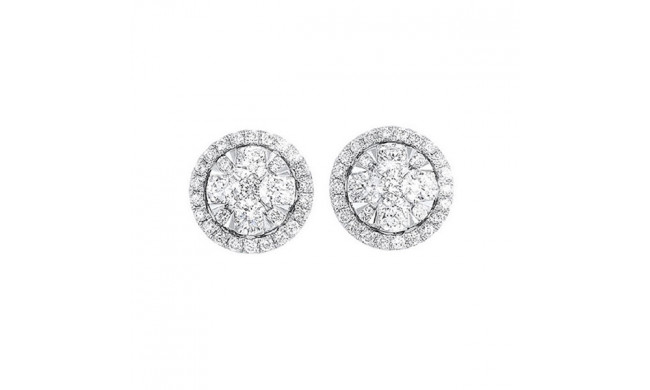 Gems One 14Kt White Gold Diamond (1/2Ctw) Earring - ER10247-4WC
