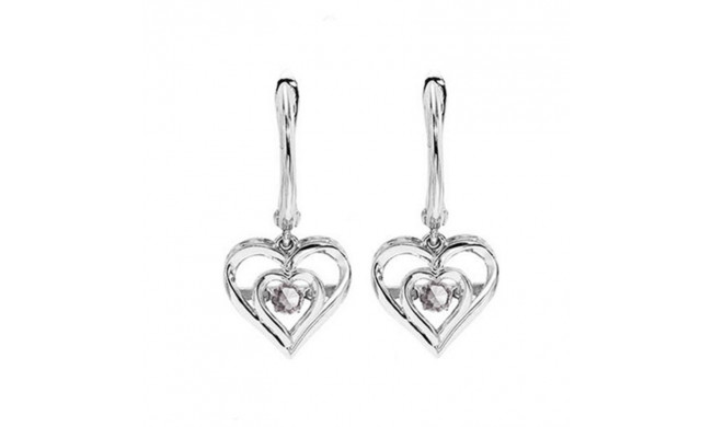 Gems One Silver (SLV 995) Rhythm Of Love Fashion Earrings - ROL2132-SSD