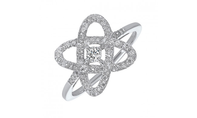 Gems One Silver Diamond (1/4Ctw) Ring - RG10834-SSF