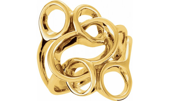 14K Yellow Freeform Ring - 51426228P