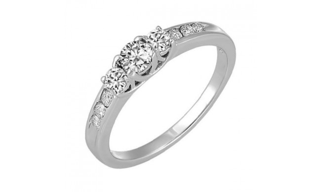 Gems One 14Kt White Gold Diamond (1/2Ctw) Ring - RG10431-4WF