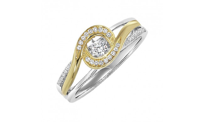 Gems One 14KT White Gold & Diamond Rhythm Of Love Fashion Ring  - 1/5 ctw - ROL1236-4WC