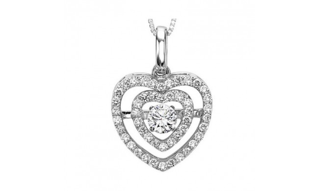 Gems One 14KT White Gold & Diamonds Stunning Neckwear Pendant - 3/8 ctw - ROL1257-4WC