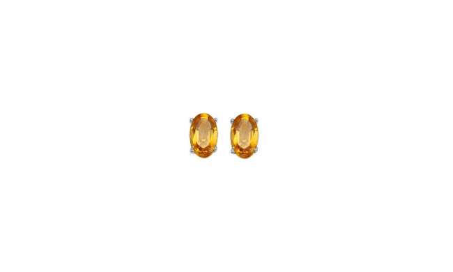 Gems One 14Kt White Gold Citrine (1/2 Ctw) Earring - ECO53-4W