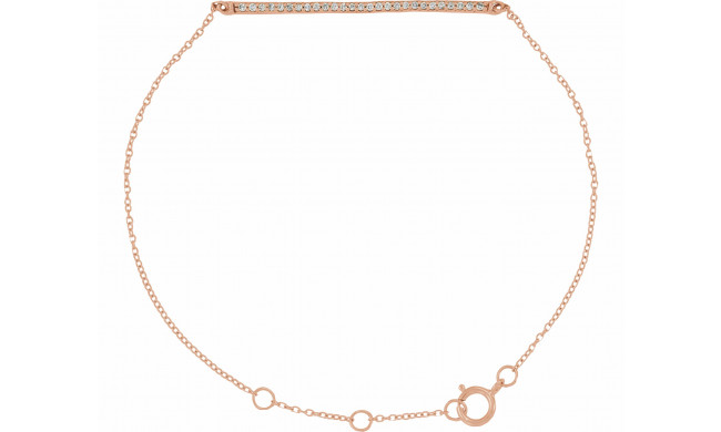 14K Rose 1/6 CTW Diamond 6-8 Bracelet - 65108960002P