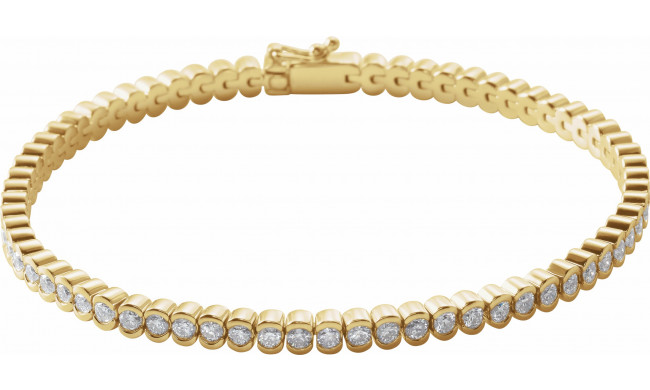 14K Yellow 3 CTW Diamond Line 7 Bracelet - 653537605P
