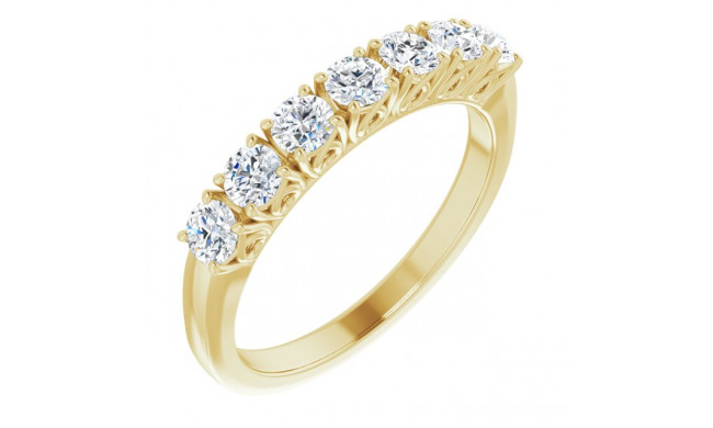 14K Yellow 3/4 CTW Diamond Anniversary Band - 12286060008P