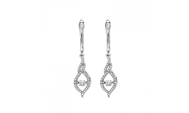 Gems One 14KT White Gold & Diamond Rhythm Of Love Fashion Earrings  - 3/8 ctw - ROL2001-4WC
