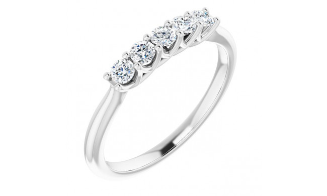 14K White 1/3 CTW Diamond Anniversary Band - 1238736004P