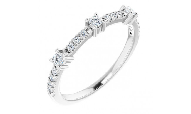 14K White 1/4 CTW Diamond Anniversary Band - 1241016001P