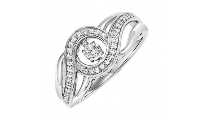 Gems One 14KT White Gold & Diamonds Stunning Fashion Ring - 1/4 ctw - ROL1178-4WC