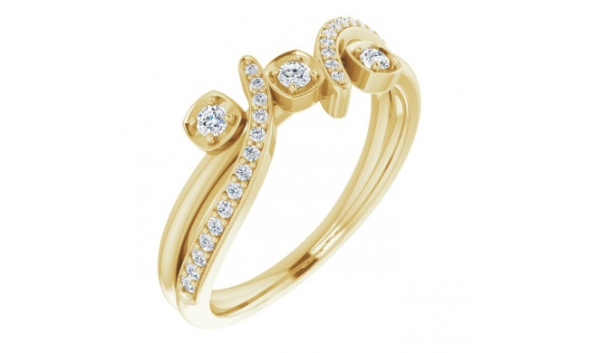 14K Yellow 1/5 CTW Diamond Ring - 122899601P