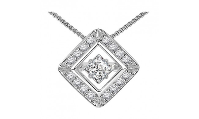 Gems One 14KT White Gold & Diamond Rhythm Of Love Neckwear Pendant  - 7/8 ctw - ROL1074-4WCBL