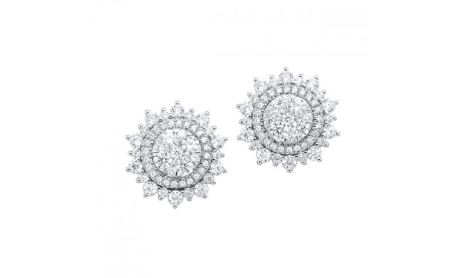 Gems One 14Kt White Gold Diamond (1Ctw) Earring - ER10651-4WC