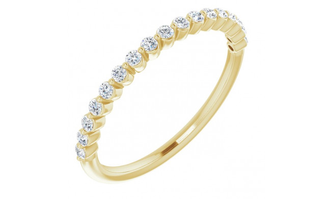 14K Yellow 1/4 CTW Diamond Anniversary Band - 123418601P