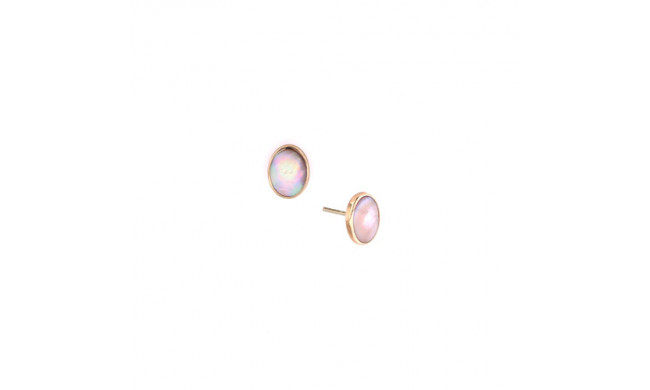 Kabana 14k Rose Gold Mother of Pearl Inlay Earring