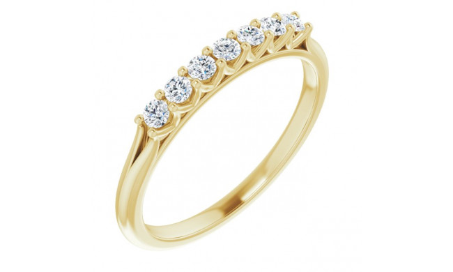 14K Yellow 1/5 CTW Diamond Anniversary Band - 1239746013P