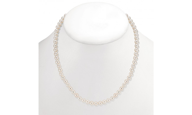 Mastaloni Ladies 14k Yellow Gold Freshwater Pearl Strand Necklace