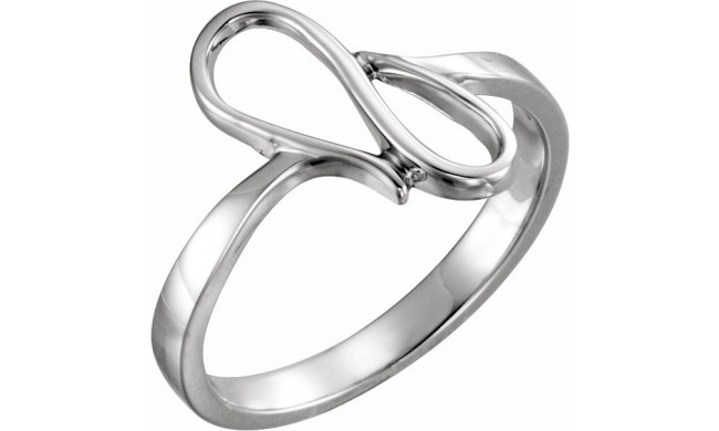 14K White Freeform Ring - 51726313P