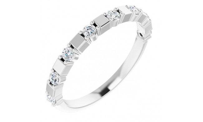 14K White 1/4 CTW Diamond Anniversary Band - 123491600P