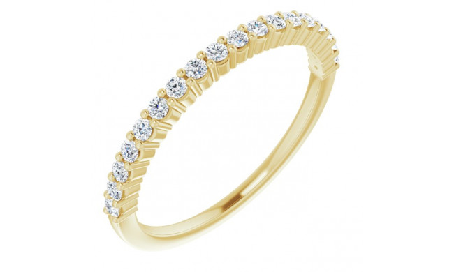 14K Yellow 1/4 CTW Diamond Anniversary Band - 12287760025P