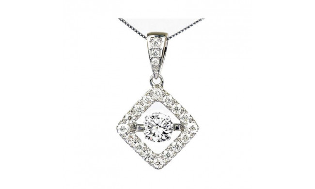 Gems One 14KT White Gold & Diamond Rhythm Of Love Neckwear Pendant  - 1-1/4 ctw - ROL1157-4WC