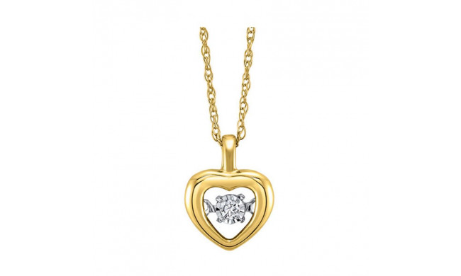 Gems One 10KT Yellow Gold & Diamond Rhythm Of Love Neckwear Pendant  - 1/10 ctw - ROL1226-1YC