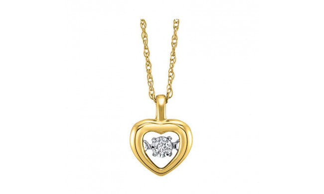 Gems One 10KT Yellow Gold & Diamond Rhythm Of Love Neckwear Pendant  - 1/10 ctw - ROL1226-1YC