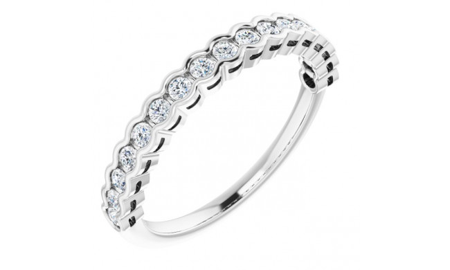 14K White 1/4 CTW Diamond Anniversary Band - 1235966025P