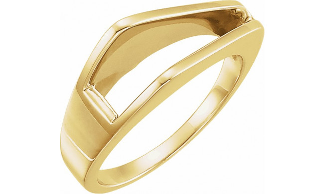 14K Yellow Negative Space Ring - 498123611P