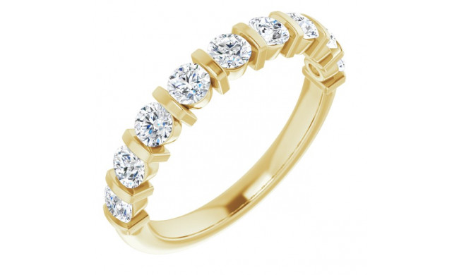 14K Yellow 3/4 CTW Diamond Anniversary Band - 1236006030P