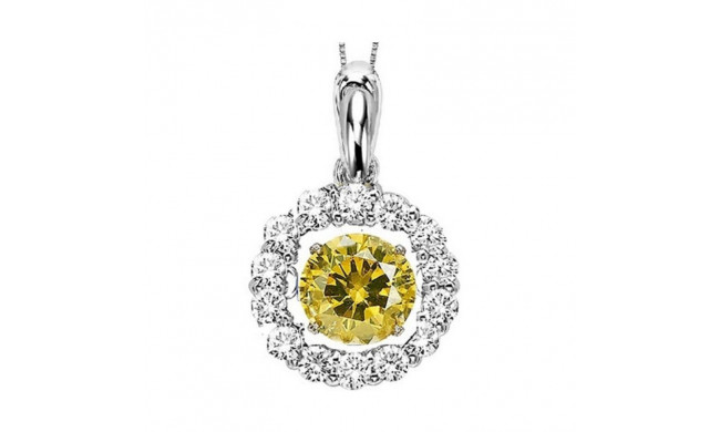 Gems One 14KT White Gold & Diamond Rhythm Of Love Neckwear Pendant  - 3/4 ctw - ROL1042-4WCYD