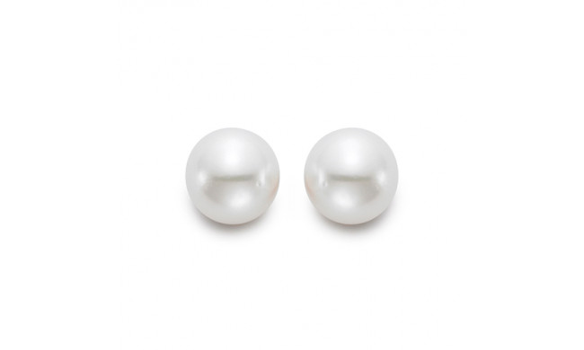Mastaloni Ladies 18k White Gold Cultured Pearl Stud Earrings