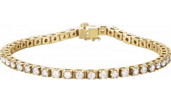 14K Yellow 4 3/4 CTW Diamond Line 7 Bracelet - 60872209513P