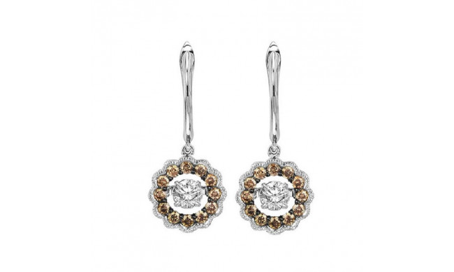 Gems One 14KT White Gold & Diamond Rhythm Of Love Fashion Earrings  - 3/8 ctw - ROL2081-4WCDB