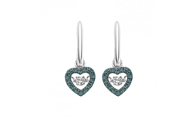Gems One 10KT White Gold & Diamond Rhythm Of Love Fashion Earrings  - 1/5 ctw - ROL1022-1WCBL