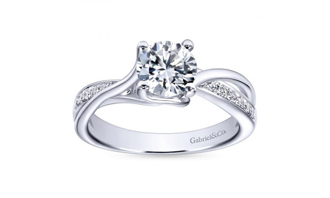 Gabriel & Co. 14k White Gold Contemporary Bypass Engagement Ring - ER6360W44JJ