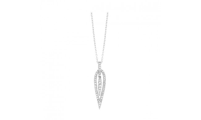 Gems One 14Kt White Gold Diamond (1/4Ctw) Pendant - PD10722-4WD