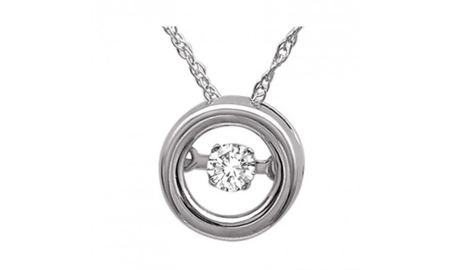 Gems One 14KT White Gold & Diamond Rhythm Of Love Neckwear Pendant  - 1/10 ctw - ROL1129-4WC