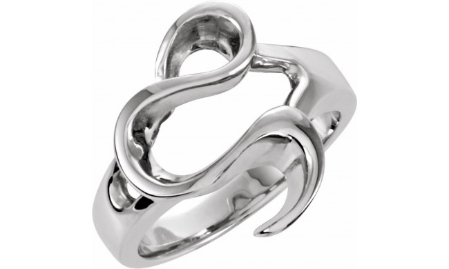 14K White Freeform Ring - 5806122376P