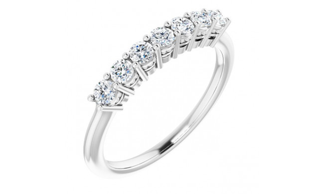 14K White 3/8 CTW Diamond Anniversary Band - 1232736000P