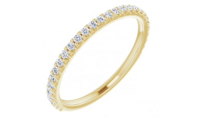 14K Yellow 1/4 CTW Diamond Anniversary Band - 123041601P