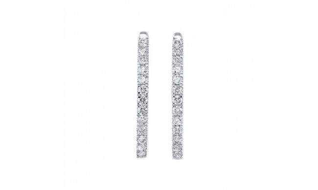 Gems One 14Kt White Gold Diamond (1/2Ctw) Earring - ER10557/50-4WF