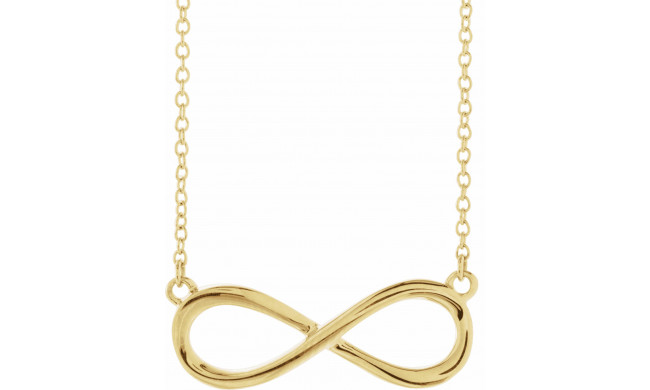 14K Yellow Infinity-Inspired 18 Necklace - 859471000P