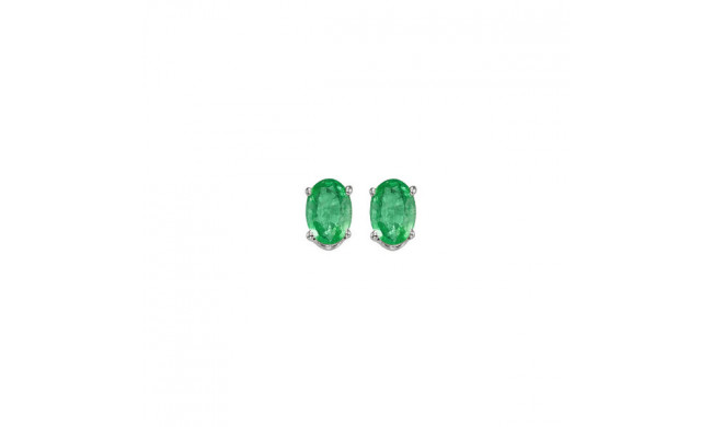 Gems One 14Kt White Gold Emerald (1/2 Ctw) Earring - EEO53-4W